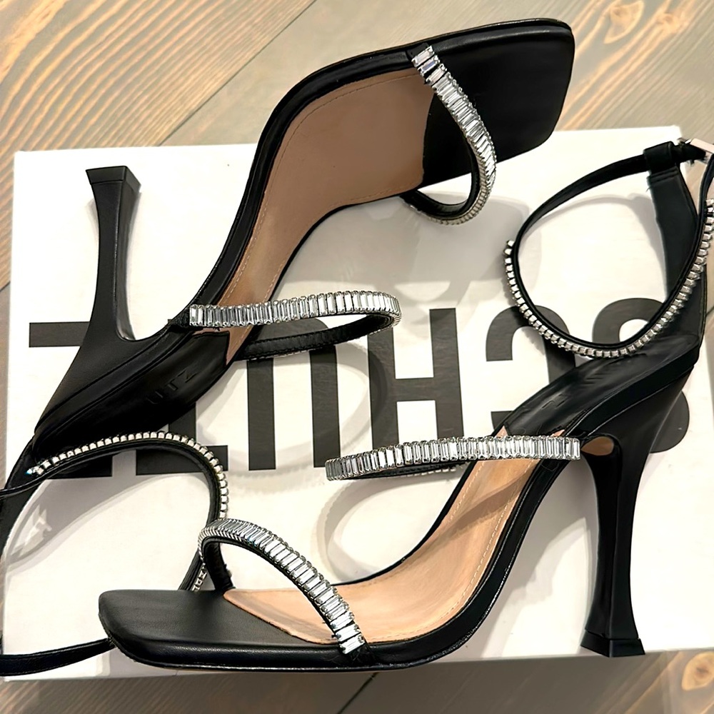 Schutz Black Nellina Heels